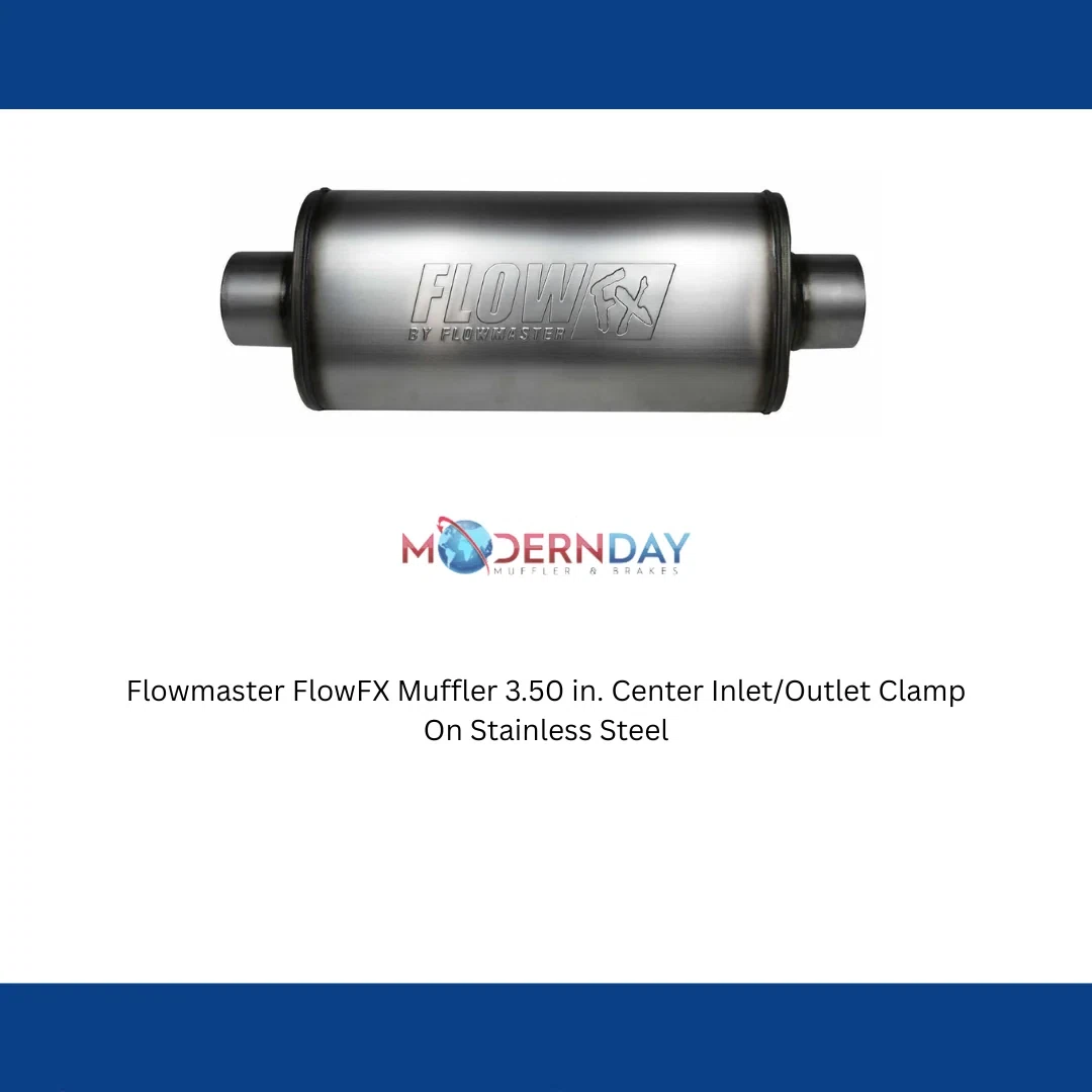 Muffler Flow FX 3.5_ Center In_3.5_ Center Out SS Moderate Flowmaster